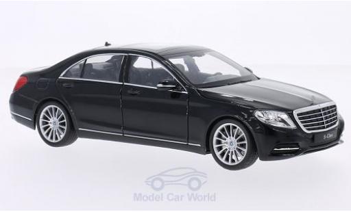 Coche miniatura Mercedes Classe S 1/24 Welly (W222) negro 2013 Mercedes Classe S 1/24 Welly (W222) negro 2013 coche miniatura