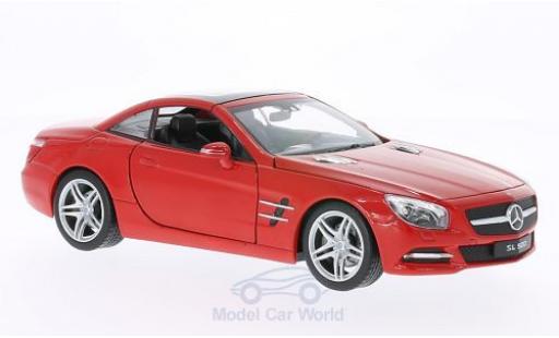 Coche miniatura Mercedes Classe SL 1/24 Welly SL 500 (R231) rojo 2012 Dach geschlossen Mercedes Classe SL 1/24 Welly SL 500 (R231) rojo 2012 Dach geschlossen coche miniatura