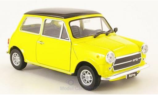 Coche miniatura Mini Cooper 1/24 Welly 1300 amarillo/negro 1974 Mini Cooper 1/24 Welly 1300 amarillo/negro 1974 coche miniatura