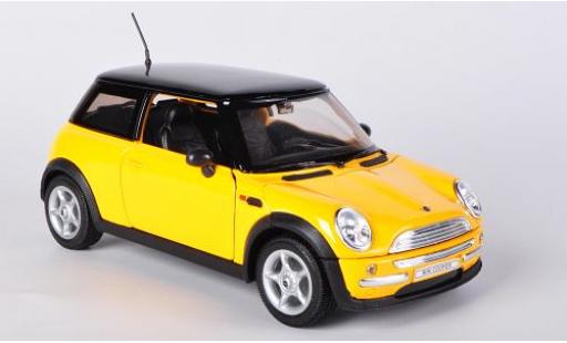 Coche miniatura Mini Cooper 1/24 Welly amarillo sans Vitrine Mini Cooper 1/24 Welly amarillo sans Vitrine coche miniatura