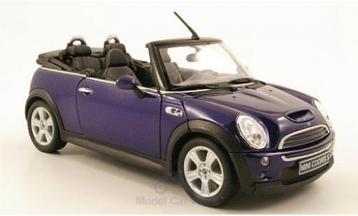 Coche miniatura Mini Cooper S 1/24 Welly S Cabriolet azul Mini Cooper S 1/24 Welly S Cabriolet azul coche miniatura