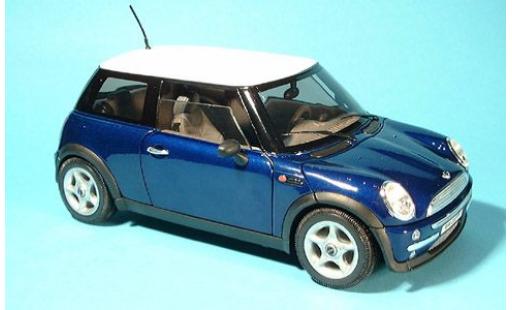 Mini Cooper 1/18 Welly New blau 1:18 coche miniatura
