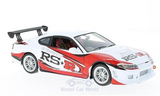 Coche miniatura Nissan Silvia 1/24 Welly S15 RS-R blanco/Dekor RHD Nissan Silvia 1/24 Welly S15 RS-R blanco/Dekor RHD coche miniatura