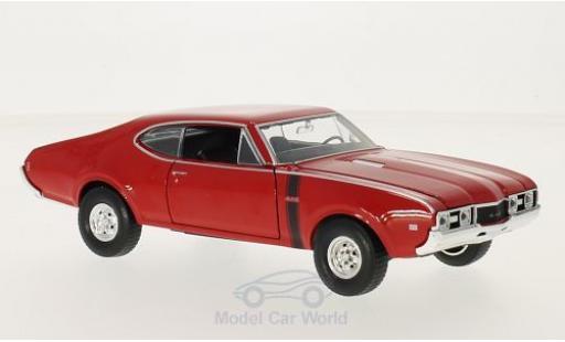 Coche miniatura Oldsmobile 442 1/24 Welly rojo 1968 Oldsmobile 442 1/24 Welly rojo 1968 coche miniatura