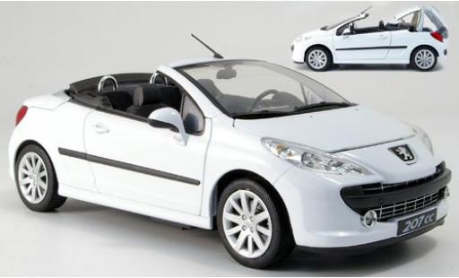 Coche miniatura Peugeot 207 1/18 Welly CC weiss 1:18 Peugeot 207 1/18 Welly CC weiss 1:18 coche miniatura