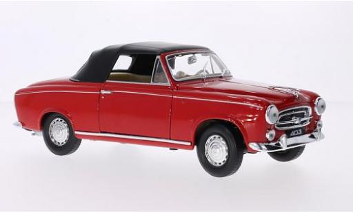 Coche miniatura Peugeot 403 1/18 Welly Cabriolet rojo 1:18 Peugeot 403 1/18 Welly Cabriolet rojo 1:18 coche miniatura