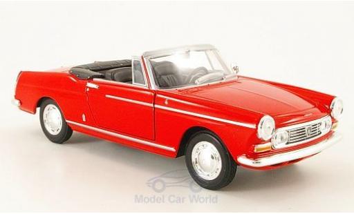 Coche miniatura Peugeot 404 1/24 Welly Cabriolet rojo 1963 ohne Vitrine Peugeot 404 1/24 Welly Cabriolet rojo 1963 ohne Vitrine coche miniatura