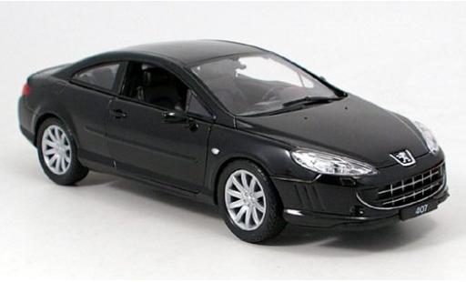 Coche miniatura Peugeot 407 1/18 Welly Coupe schwarz 1:18 Peugeot 407 1/18 Welly Coupe schwarz 1:18 coche miniatura