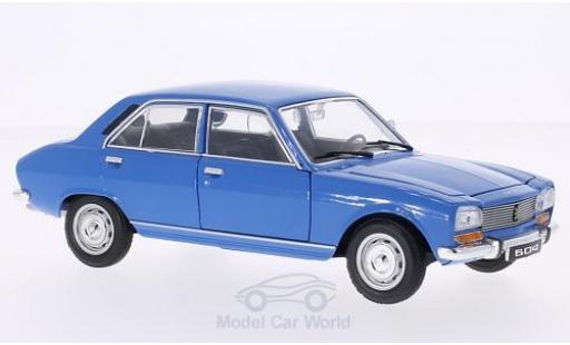 Coche miniatura Peugeot 504 1/24 Welly azul 1975 ohne Vitrine Peugeot 504 1/24 Welly azul 1975 ohne Vitrine coche miniatura
