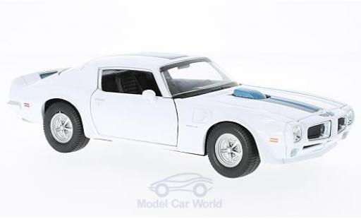 Coche miniatura Pontiac Firebird 1972 1/24 Welly Trans Am blanco/azul 1972 Pontiac Firebird 1972 1/24 Welly Trans Am blanco/azul 1972 coche miniatura