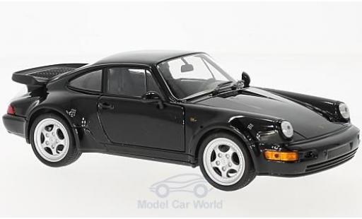 Coche miniatura Porsche 964 Turbo 1/24 Welly 911 () Turbo 3.0 negro 1974 Porsche 964 Turbo 1/24 Welly 911 () Turbo 3.0 negro 1974 coche miniatura