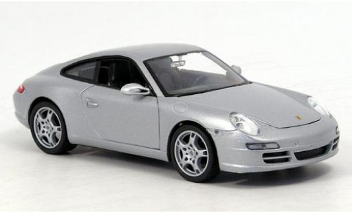 Coche miniatura Porsche 997 S 1/24 Welly 911  Carrera silber 1:24 Porsche 997 S 1/24 Welly 911  Carrera silber 1:24 coche miniatura