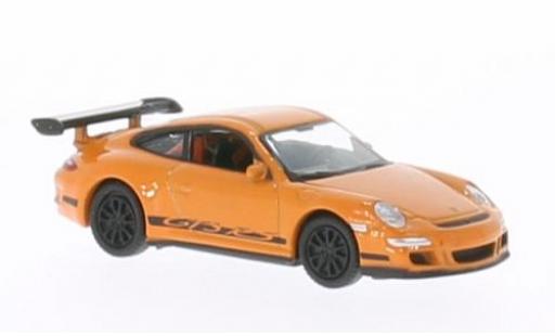 Coche miniatura Porsche 997 GT3 RS 1/87 Welly 911 () GT3 RS naranja Porsche 997 GT3 RS 1/87 Welly 911 () GT3 RS naranja coche miniatura