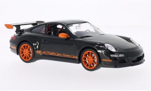 Coche miniatura Porsche 997 GT3 RS 1/24 Welly 911 () GT3 RS negro/naranja Porsche 997 GT3 RS 1/24 Welly 911 () GT3 RS negro/naranja coche miniatura