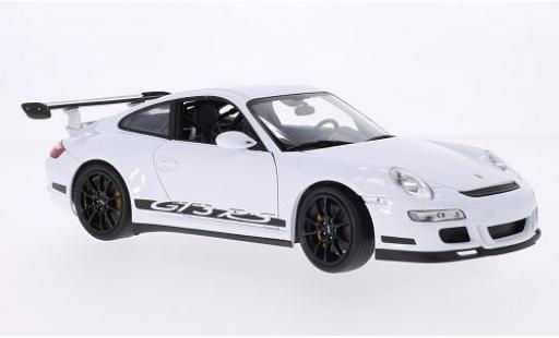 Coche miniatura Porsche 997 GT3 RS 1/18 Welly 911 () GT3 RS blanco/Dekor Porsche 997 GT3 RS 1/18 Welly 911 () GT3 RS blanco/Dekor coche miniatura