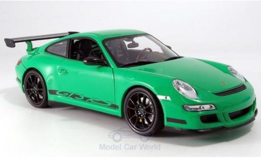 Coche miniatura Porsche 997 1/18 Welly 911 ()GTR3 RS verde ohne Vitrine Porsche 997 1/18 Welly 911 ()GTR3 RS verde ohne Vitrine coche miniatura