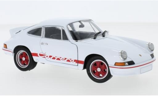 Coche miniatura Porsche 911 RS 1/24 Welly Carrera RS 2.7 blanco/rojo 1973 Porsche 911 RS 1/24 Welly Carrera RS 2.7 blanco/rojo 1973 coche miniatura