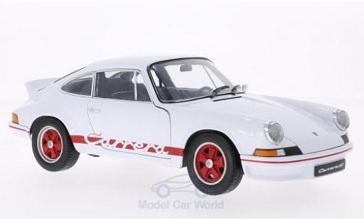 Coche miniatura Porsche 911 RS 1/18 Welly Carrera RS blanco/rojo 1973 Porsche 911 RS 1/18 Welly Carrera RS blanco/rojo 1973 coche miniatura