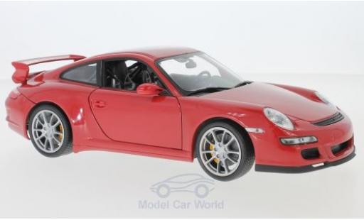 Coche miniatura Porsche 997 GT3 1/18 Welly 911 GT3 () rojo Porsche 997 GT3 1/18 Welly 911 GT3 () rojo coche miniatura
