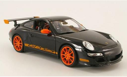 Coche miniatura Porsche 997 GT3 RS 1/18 Welly 911  schwarz 1:18 Porsche 997 GT3 RS 1/18 Welly 911  schwarz 1:18 coche miniatura