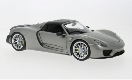 Coche miniatura Porsche 918 1/18 Welly Spyder grau/carbon 2012 1:18 Porsche 918 1/18 Welly Spyder grau/carbon 2012 1:18 coche miniatura