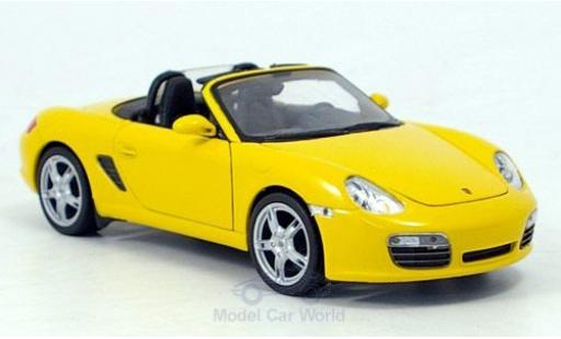 Coche miniatura Porsche Boxster 1/24 Welly S amarillo Porsche Boxster 1/24 Welly S amarillo coche miniatura