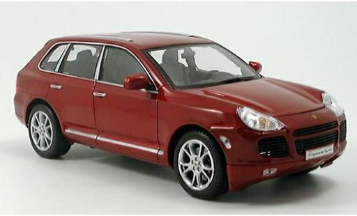 Coche miniatura Porsche Cayenne Turbo 1/18 Welly turbo dk. rojo 1:18 Porsche Cayenne Turbo 1/18 Welly turbo dk. rojo 1:18 coche miniatura