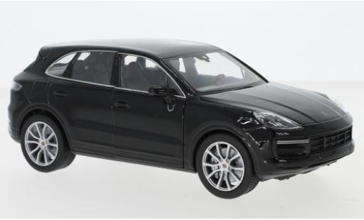 Coche miniatura Porsche Cayenne Turbo 1/24 Welly Turbo negro Porsche Cayenne Turbo 1/24 Welly Turbo negro coche miniatura