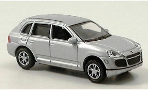 Coche miniatura Porsche Cayenne Turbo 1/87 Welly silber 1:87 Porsche Cayenne Turbo 1/87 Welly silber 1:87 coche miniatura
