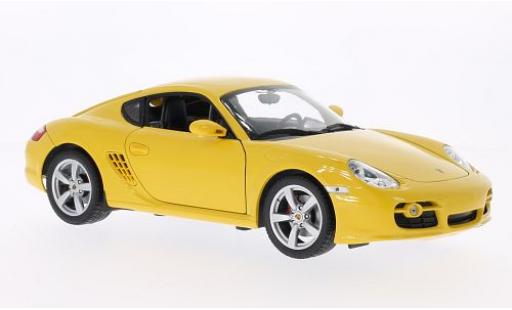 Coche miniatura Porsche Cayman 1/18 Welly gelb 1:18 Porsche Cayman 1/18 Welly gelb 1:18 coche miniatura