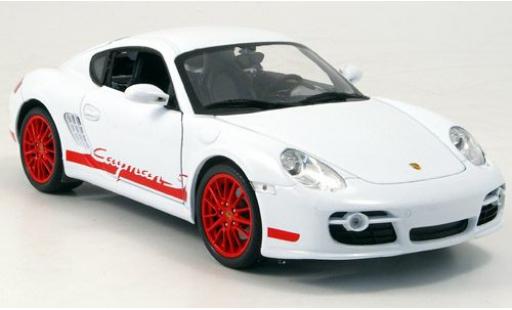 Coche miniatura Porsche Cayman S 1/18 Welly weiss/rojo 2007 1:18 Porsche Cayman S 1/18 Welly weiss/rojo 2007 1:18 coche miniatura