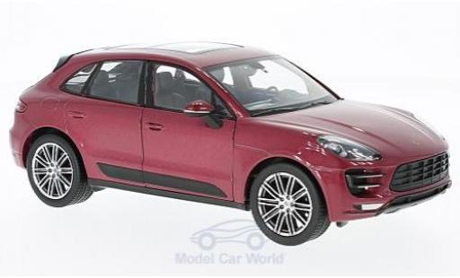 Coche miniatura Porsche Macan Turbo 1/24 Welly Turbo metalico rojo Porsche Macan Turbo 1/24 Welly Turbo metalico rojo coche miniatura