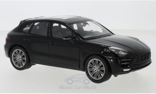 Coche miniatura Porsche Macan Turbo 1/24 Welly Turbo negro Porsche Macan Turbo 1/24 Welly Turbo negro coche miniatura