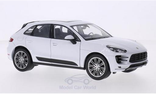 Coche miniatura Porsche Macan Turbo 1/24 Welly Turbo blanco Porsche Macan Turbo 1/24 Welly Turbo blanco coche miniatura