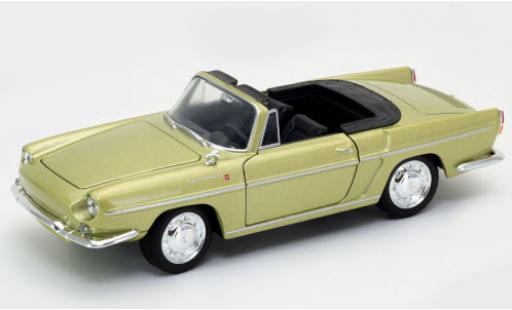 Coche miniatura Renault Caravelle 1/24 Welly metalico verde geöffnetes Verdeck Renault Caravelle 1/24 Welly metalico verde geöffnetes Verdeck coche miniatura