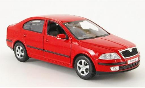 Skoda Octavia 1/24 Welly rojo 1:24 coche miniatura