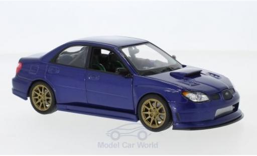 Coche miniatura Subaru Impreza 1/24 Welly WRX STI azul Subaru Impreza 1/24 Welly WRX STI azul coche miniatura