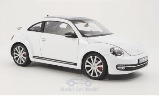 Coche miniatura Volkswagen Beetle 1/18 Welly blanco 2012 Volkswagen Beetle 1/18 Welly blanco 2012 coche miniatura