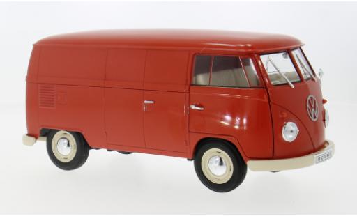 Coche miniatura Volkswagen Bulli 1/18 Welly T1 rojo 1963 1:18 Volkswagen Bulli 1/18 Welly T1 rojo 1963 1:18 coche miniatura