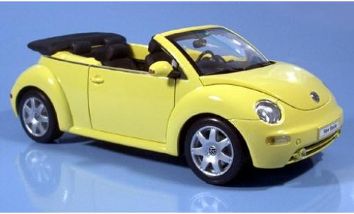 Coche miniatura Volkswagen New Beetle 1/18 Welly Cabriolet gelb 2003 1:18 Volkswagen New Beetle 1/18 Welly Cabriolet gelb 2003 1:18 coche miniatura