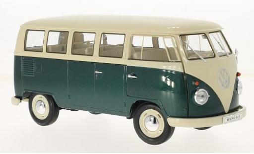 Coche miniatura Volkswagen T1 1/18 Welly beige/verde 1963 bus Volkswagen T1 1/18 Welly beige/verde 1963 bus coche miniatura