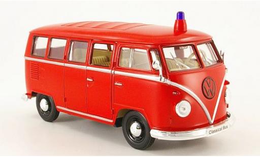 Coche miniatura Volkswagen T1 1/24 Welly Bus Feuerwehr 1962 1:24 Volkswagen T1 1/24 Welly Bus Feuerwehr 1962 1:24 coche miniatura
