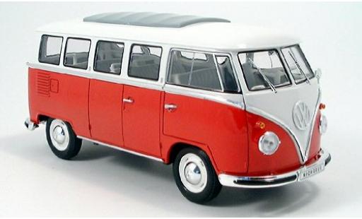 Coche miniatura Volkswagen T1 1/18 Welly Bus rojo/blanco 1962 Volkswagen T1 1/18 Welly Bus rojo/blanco 1962 coche miniatura
