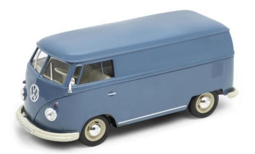 Coche miniatura Volkswagen T1 1/24 Welly Kasten azul 1963 Volkswagen T1 1/24 Welly Kasten azul 1963 coche miniatura