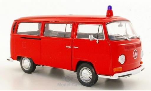 Coche miniatura Volkswagen T2 1/24 Welly Bus Feuerwehr 1972 ohne Vitrine Volkswagen T2 1/24 Welly Bus Feuerwehr 1972 ohne Vitrine coche miniatura