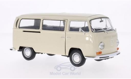 Coche miniatura Volkswagen T2 B 1/24 Welly Bus beige 1972 Volkswagen T2 B 1/24 Welly Bus beige 1972 coche miniatura