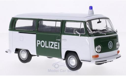 Coche miniatura Volkswagen T2 B 1/24 Welly Bus blanco/verde Polizei 1972 Volkswagen T2 B 1/24 Welly Bus blanco/verde Polizei 1972 coche miniatura