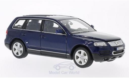 Coche miniatura Volkswagen Touareg 1/24 Welly azul 2002 Volkswagen Touareg 1/24 Welly azul 2002 coche miniatura