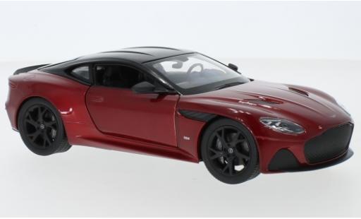 Coche miniatura Aston Martin DBS 1/24 Welly Superleggera metallise rouge foncé/negro 2018 Aston Martin DBS 1/24 Welly Superleggera metallise rouge foncé/negro 2018 coche miniatura