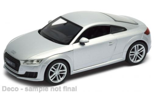 Coche miniatura Audi TT 1/24 Welly (8S) metallise gris 2014 Audi TT 1/24 Welly (8S) metallise gris 2014 coche miniatura